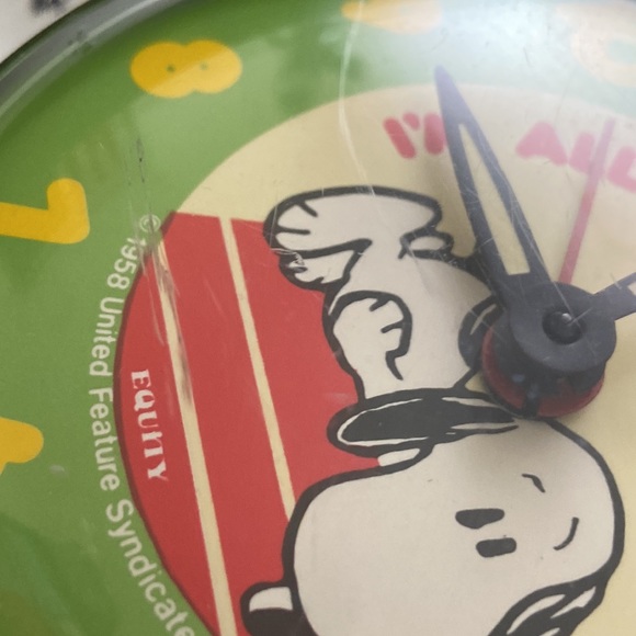 United Feature Syndicate Snoopy I’m Allergic to Morning 1958 Windup Clock - Picture 4 of 10